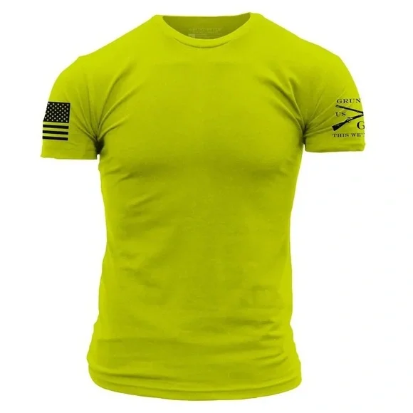 Grunt Style Men's Bright Yellow Tee - Picture 8 of 8